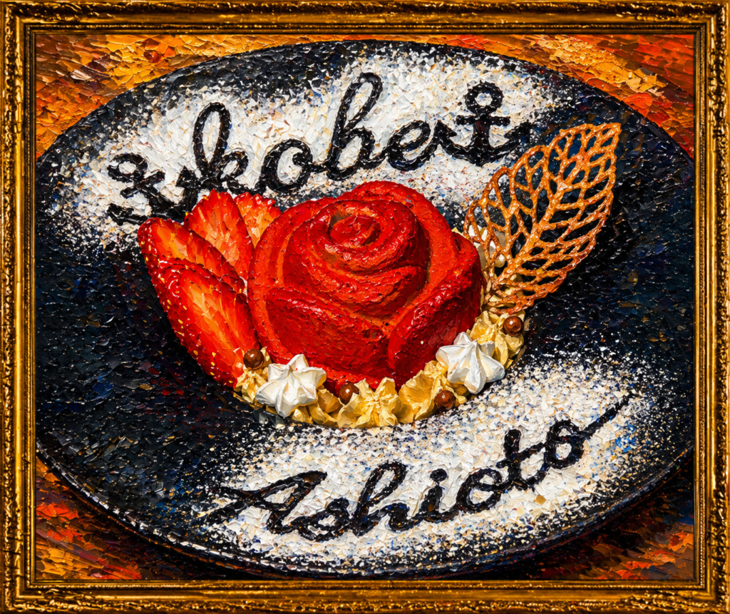 赤薔薇のムースケーキ